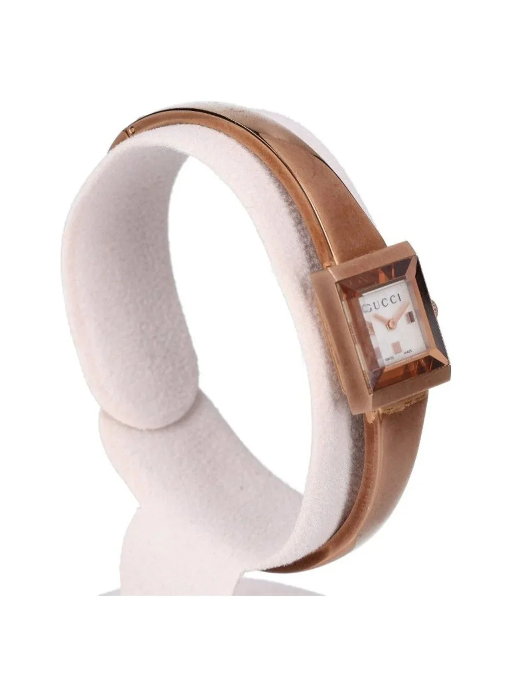 Gucci 128.5 Shell Dial Bangle Watch